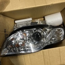 Headlights Audi A4 Cabriolet 2005   LED R8 Style chrome (pair) - USED 