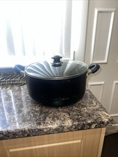8 Litres Non Stick Aluminium Stock Pot (With minor marks in body) 
