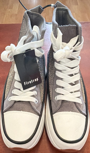 Firetrap grey white high - grey, top