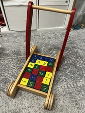 John Lewis Solid Wood Walker and Stacking Blocks Toy