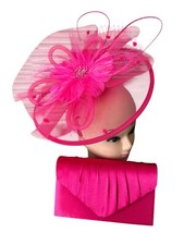 Fuchsia Fascinator & Evening