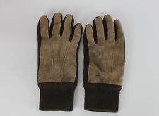 Mens Leather Suede Gloves Brown Article