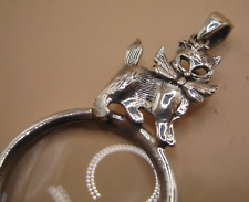 English HM Sterling Silver Cat