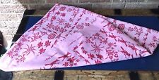 Vintage Harwood Steiger Fabric “SQUARE DANCE ” Sugar Pink & RED Cotton 3 Yards+