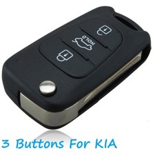 3 Button Flip Remote Key Fob Case Shell For KIA Rondo Sportage Soul Rio