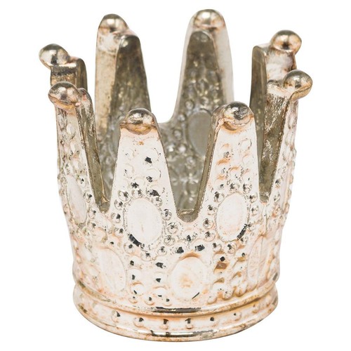 Crown tealight holder 8cm - tealight,