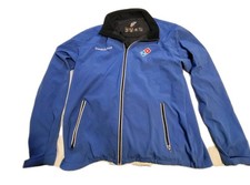 Domino's Pizza Gear Jacket Blue Black Employee Uniform Full Zip Men's Xl