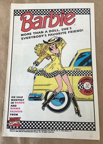 Barbie 1992 print comic - 1992, ad