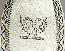 EDWARDIAN 1906 STERLING SILVER EAGLE CRESTED FORK ENGLISH ANTIQUE 46g