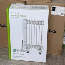 Oil Filled Radiator Portable Electric Heater 600/900/1500W 7 Fins 3 Heat Setting