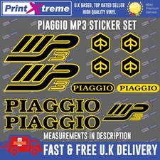 Piaggio MP3 Decals Stickers