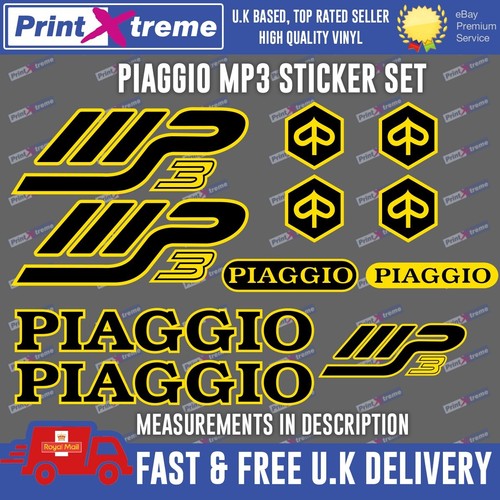 Piaggio mp3 decals stickers - decals,