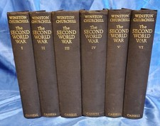 1948-54 Vol 1-6  The Second World War Winston Churchill First Edition