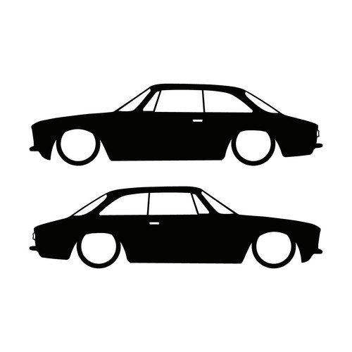 Set car decal stickers - set,