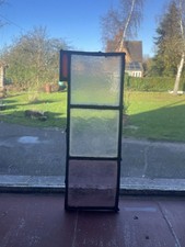 Antique Victorian Church Stained Glass Window Panel: Salvaged, 1800s.