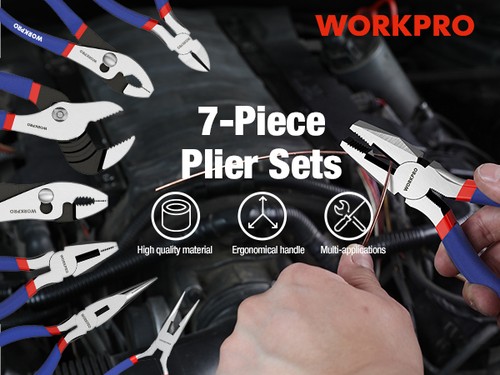 Workpro 7pc pliers set inch - workpro, (8-inch