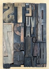 Group of Wooden Letterpress