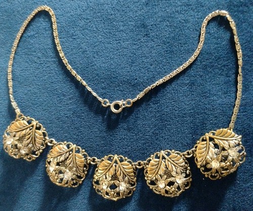 Vintage czech brass filigree - vintage,