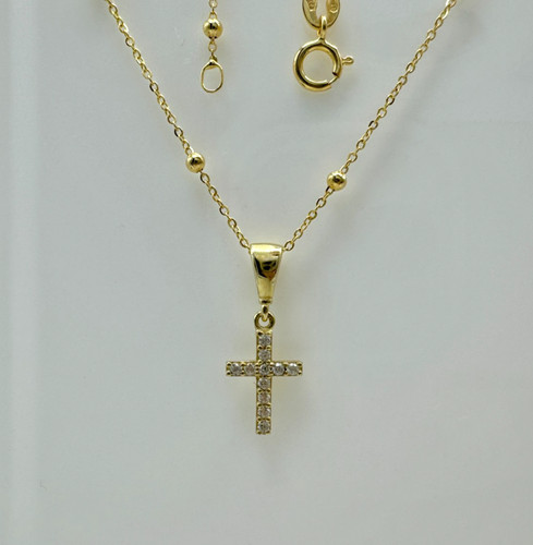 9ct yellow gold small diamond - 9ct,