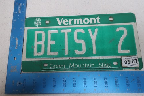 Vermont license plate - vermont, tag