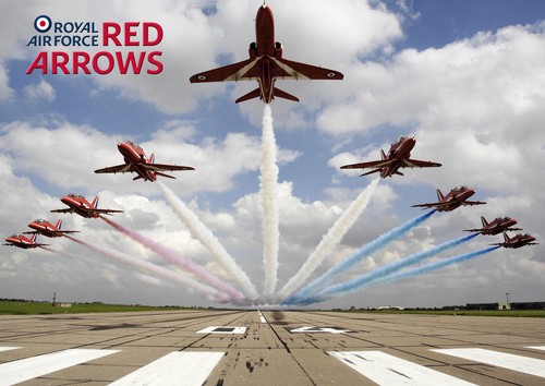 Raf red arrows poster - raf,