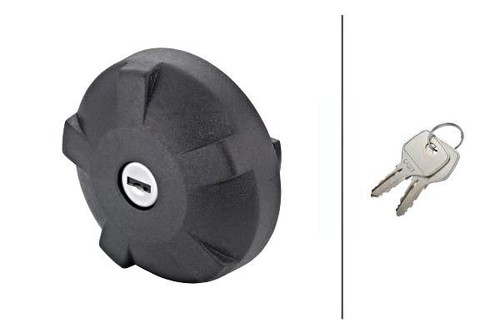 Black plastic fuel tank - black,
