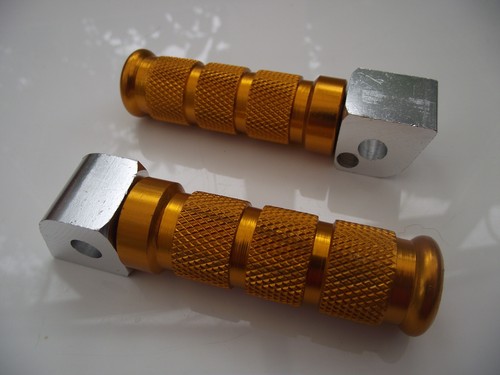 Alloy footrests gold colour - , to