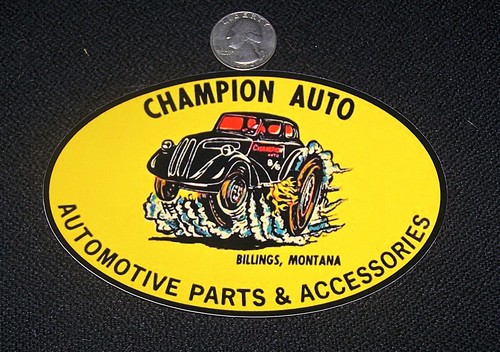Champion auto parts sticker - -,