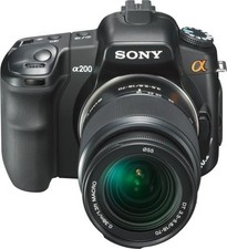 Sony Alpha A200 DSLR Camera -