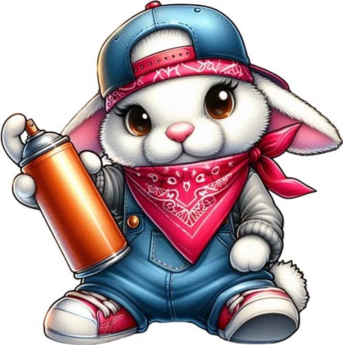 Easter hip hop bunny - hip, rabbit