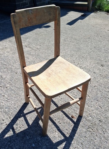 Vintage school chair - school,