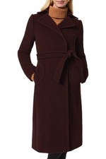 HOBBS CARISSA COAT Aubergine SIZE 12 NEW WITH TAGS RRP£369 