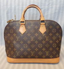 Auth LOUIS VUITTON Monogram Alma Hand Bag Canvas (BA1018)