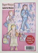 Papernation 3d Decoupage Card Making Kit for Women - makes 3 cards