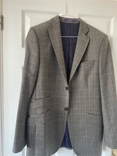 Ted Baker Men's Blazer. Wool Size 38R. Worn Once Excellent . Light Brown Check