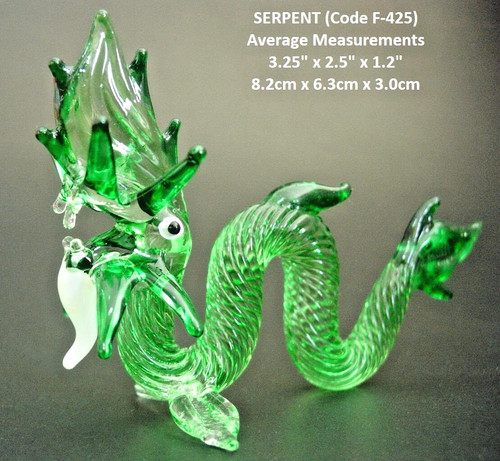 Art glass dragon - glass,