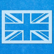 Union Jack National Flag Stencil: Mylar Airbrush Wall Art Painting Crafts , DIY