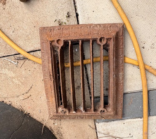 Cast iron footscraper - iron, ,