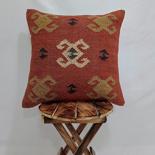 Inch wool jute cushion - inch,