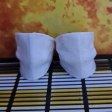 White Knee Pads - Mattel Accessories for WWE Wrestling Figures