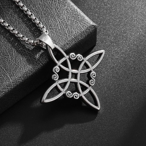Celtic witch knot pendant - knot,
