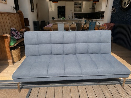 Grey fabric sofa - fabric, /