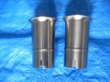 WEBER 45 DCOE AIR INTAKE TRUMPETS - CHROME - 63mm