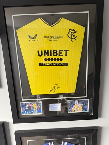 Glasgow rangers signed framed - glasgow,