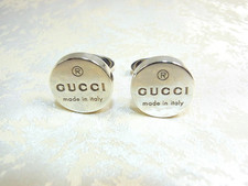 Gucci Round Cufflinks Sterling