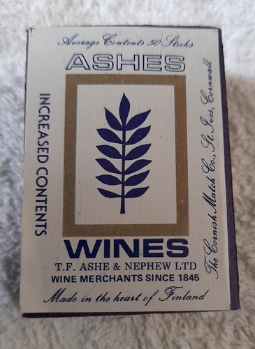 Vintage ashes wines match - ashes,
