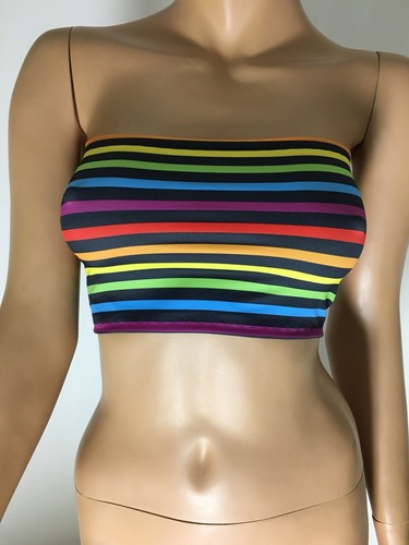 Boob tube multi colour stripes - boob,