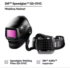 Speedglas G5-01 Welding Helmet with G5-01VC ADFLO Filter 617830 Complete Set