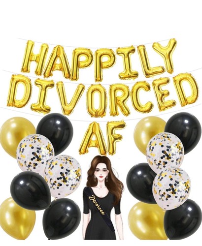 Divorce party decorations kit - party,