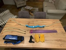 Rolan Recurve Bow, Two Sets Of Limbs, Arrows, Quiver & Accessories